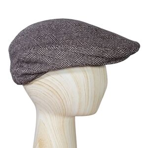 U.S. Polo Association Brown Flat Cap Newsboy Hat One Size